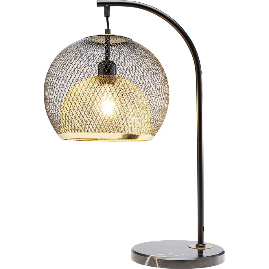 Lampe en acier et marbre, GRATO
