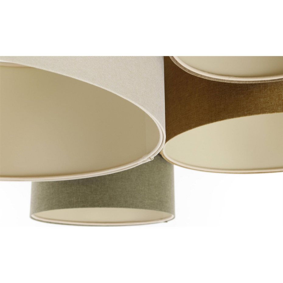Plafonnier rond en tissu style boho élégant