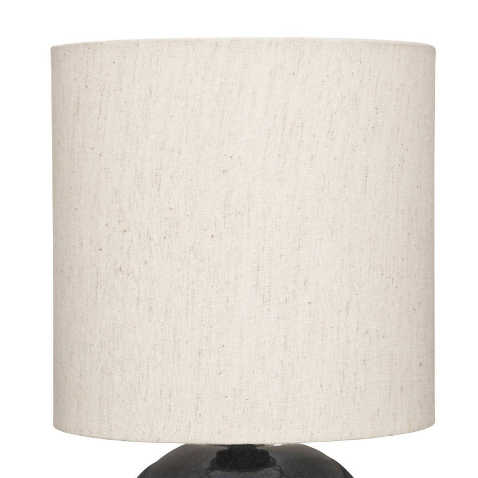 Lampadaire arc grès et coton GAIA