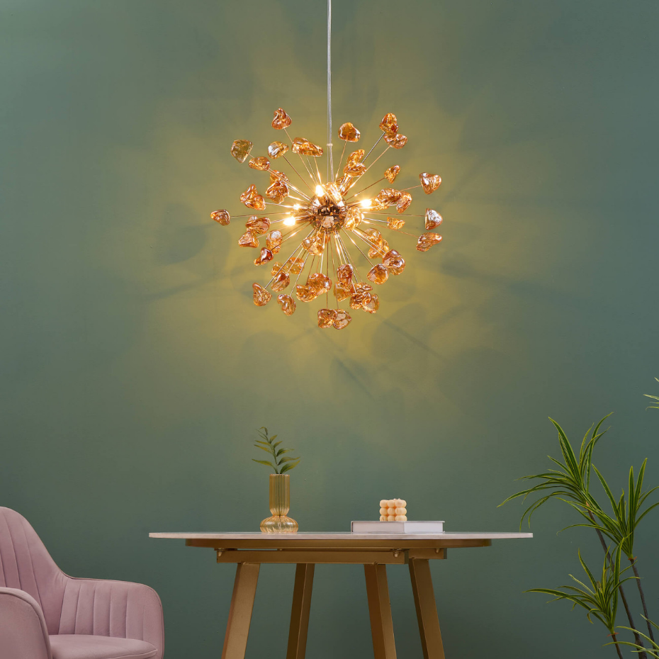 Suspension avec perles en verre - RIMELIA