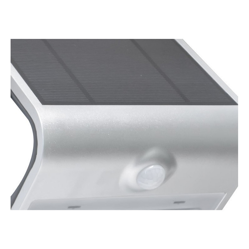 Applique Murale extérieure Solaire Efficace Tournesol Argent