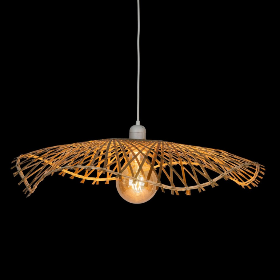 Suspension diam 58 en bambou naturel