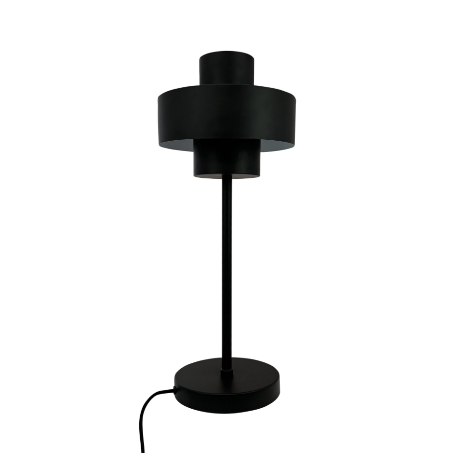 Lampe à poser en métal noir STOKE