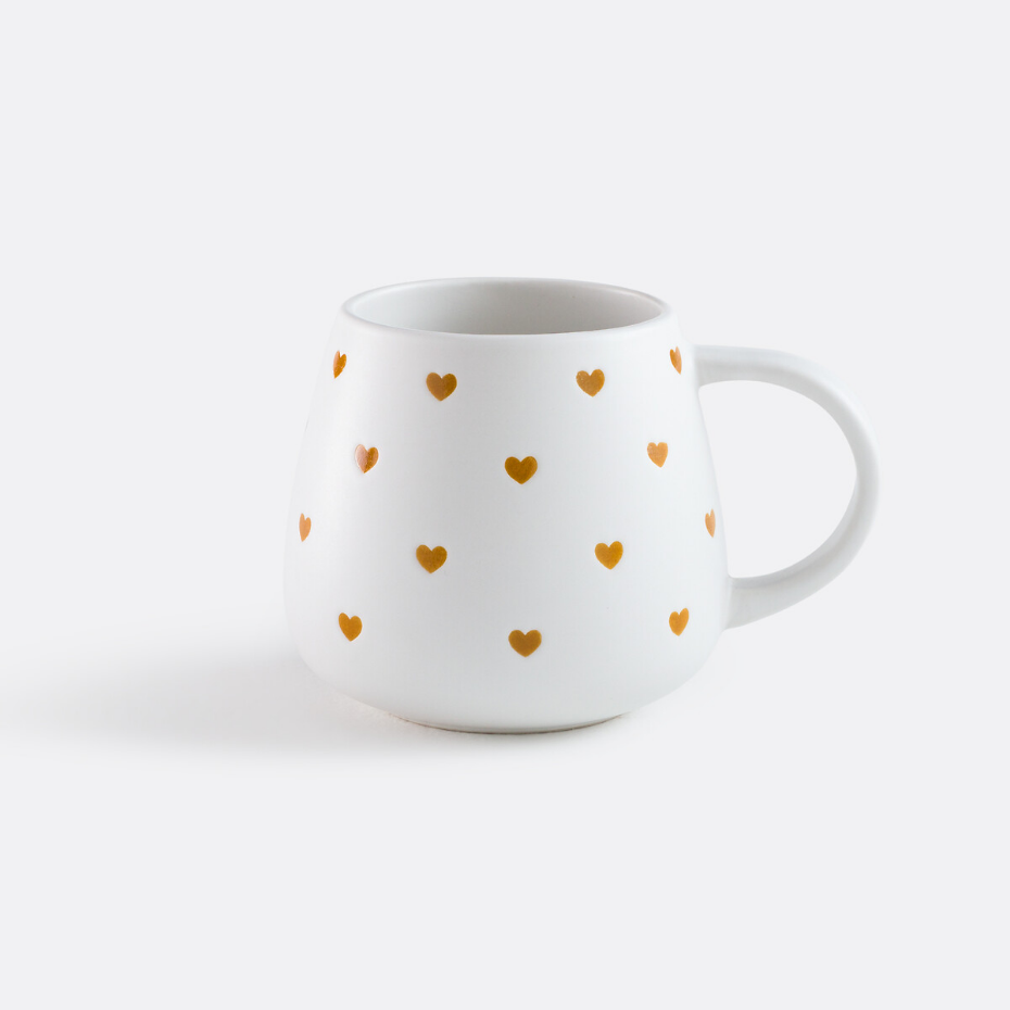 Lot de 2 mugs imprimé cœurs, SCACCO