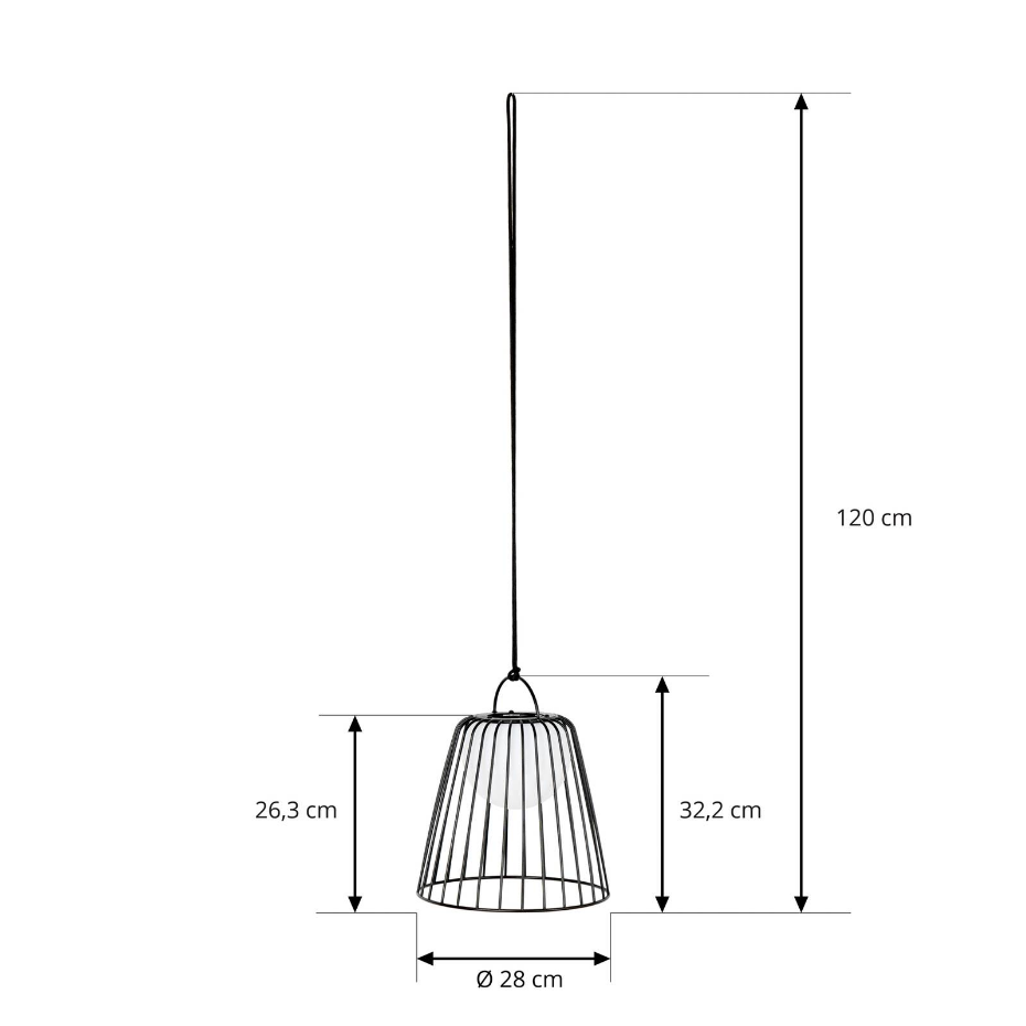 Luminaire extérieur en métal moderneLED