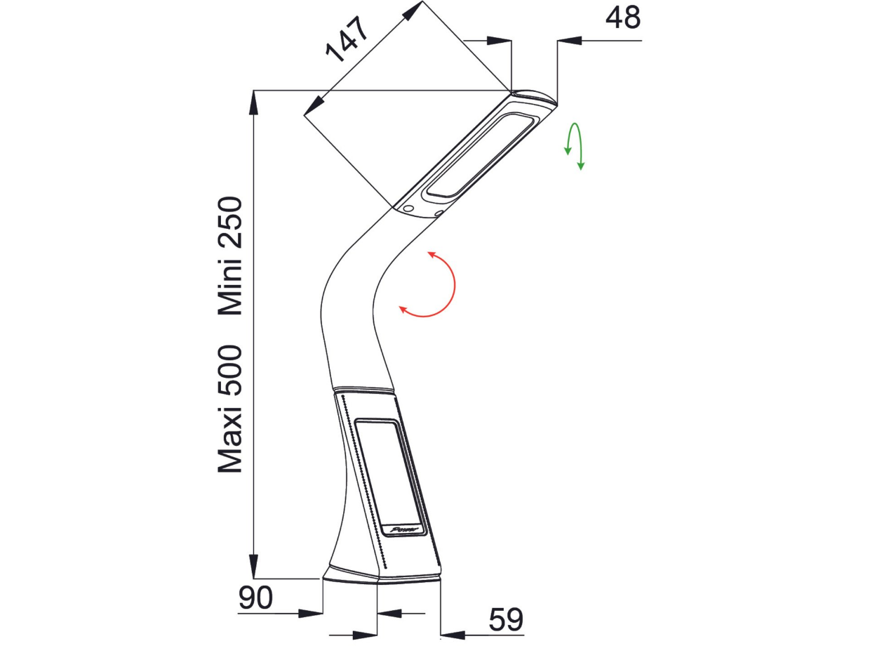 Lampe de bureau en acier GILDA