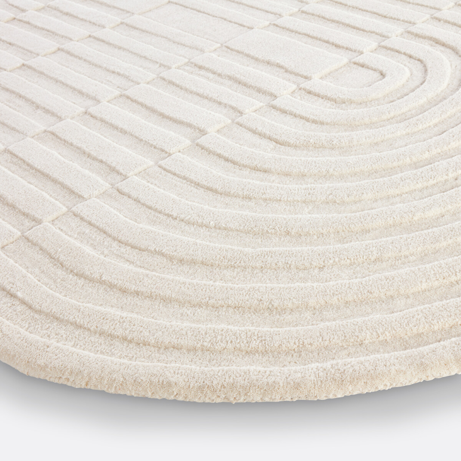 Tapis ovale en laine, Malko