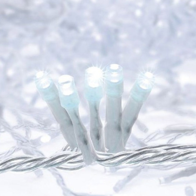 Rideau Scintillant Led 2m X 2m Blanc Pur Led Connectable