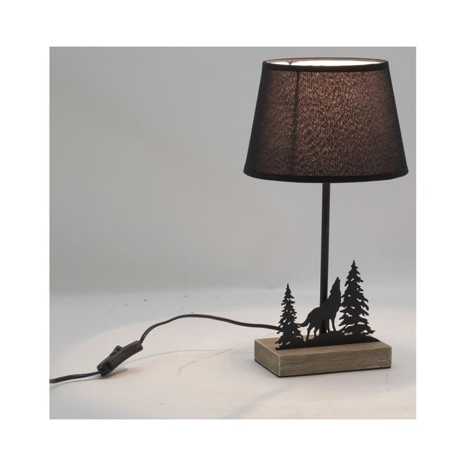Lampe en métal montagne