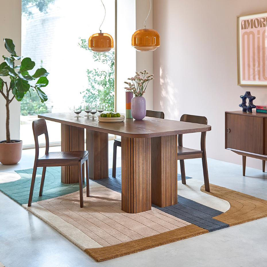 Tapis multicolore, laine, Milano