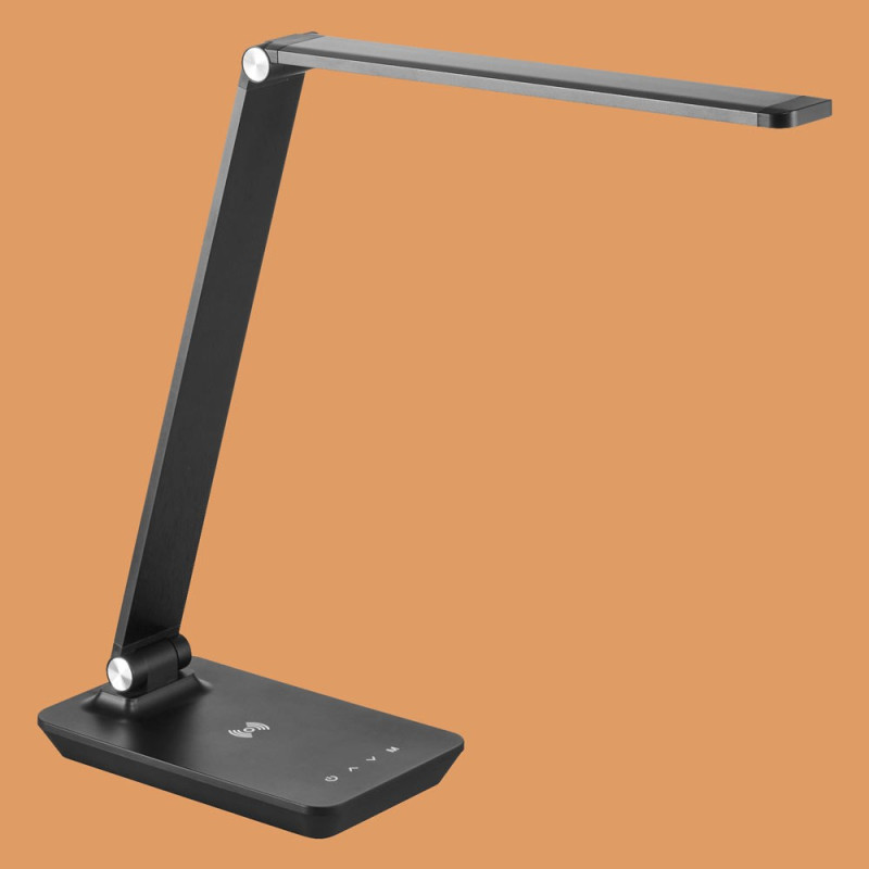Lampe De Bureau Noire Tech à Led Et Port Usb