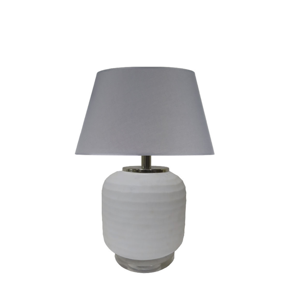 Pied de lampe en verre