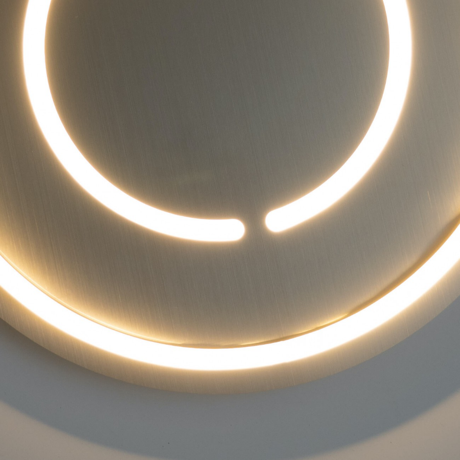 Plafonnier LED rond double cercle - OLAVA