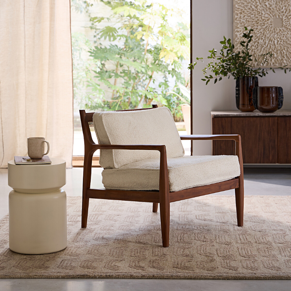 Tapis tufté main, en pure laine, Ethnos