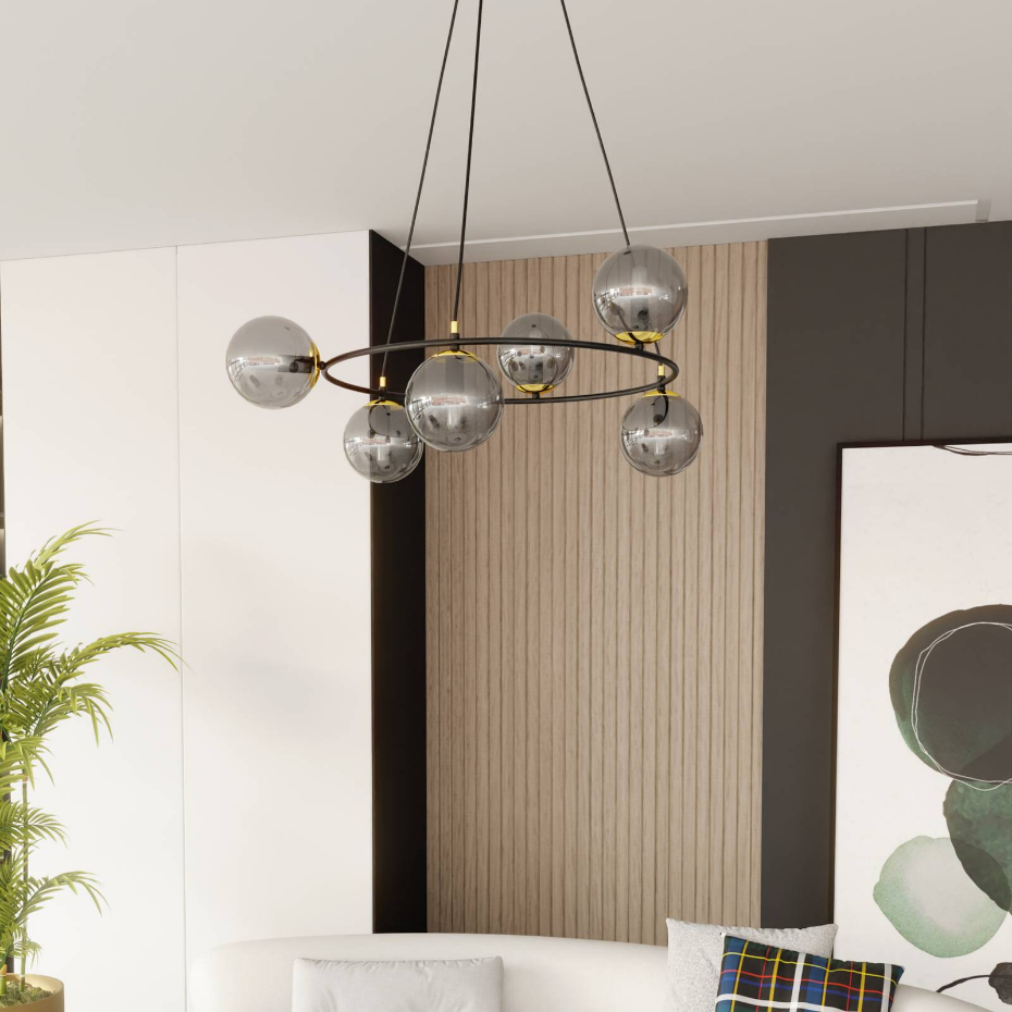 Suspension en verre moderne, Glassy