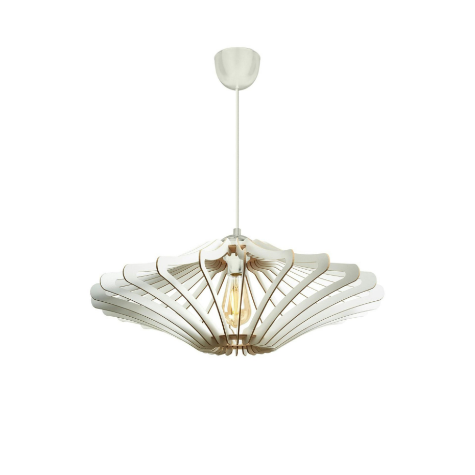 Suspension blanche moderne - forme graphique BIEL