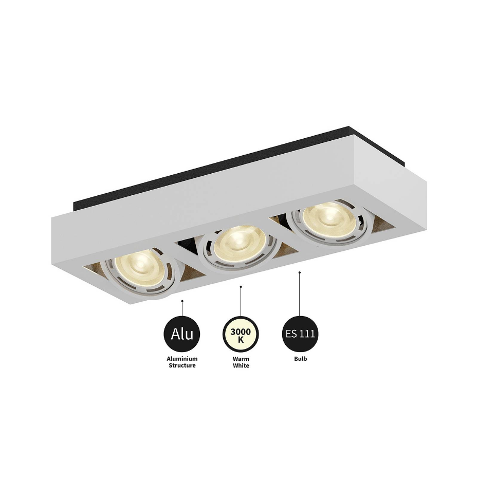 Plafonnier en aluminium moderne, Ronka