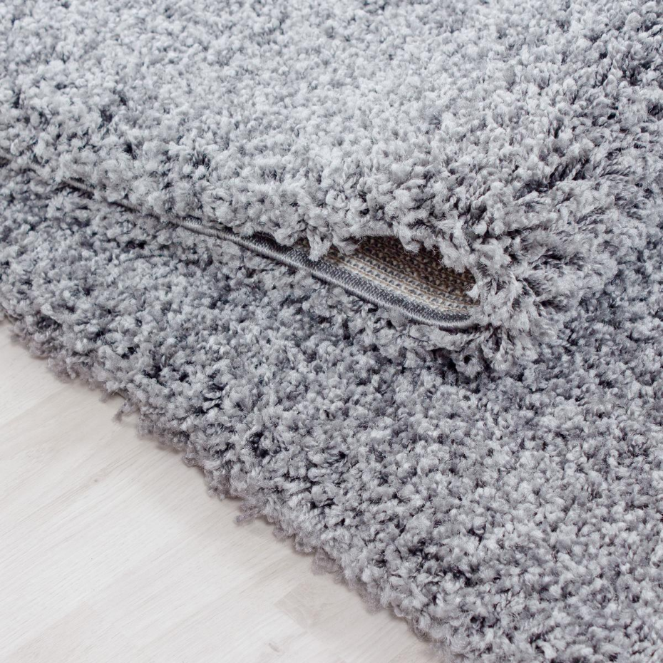 Tapis poils longs shaggy tissé motif uni UNI L