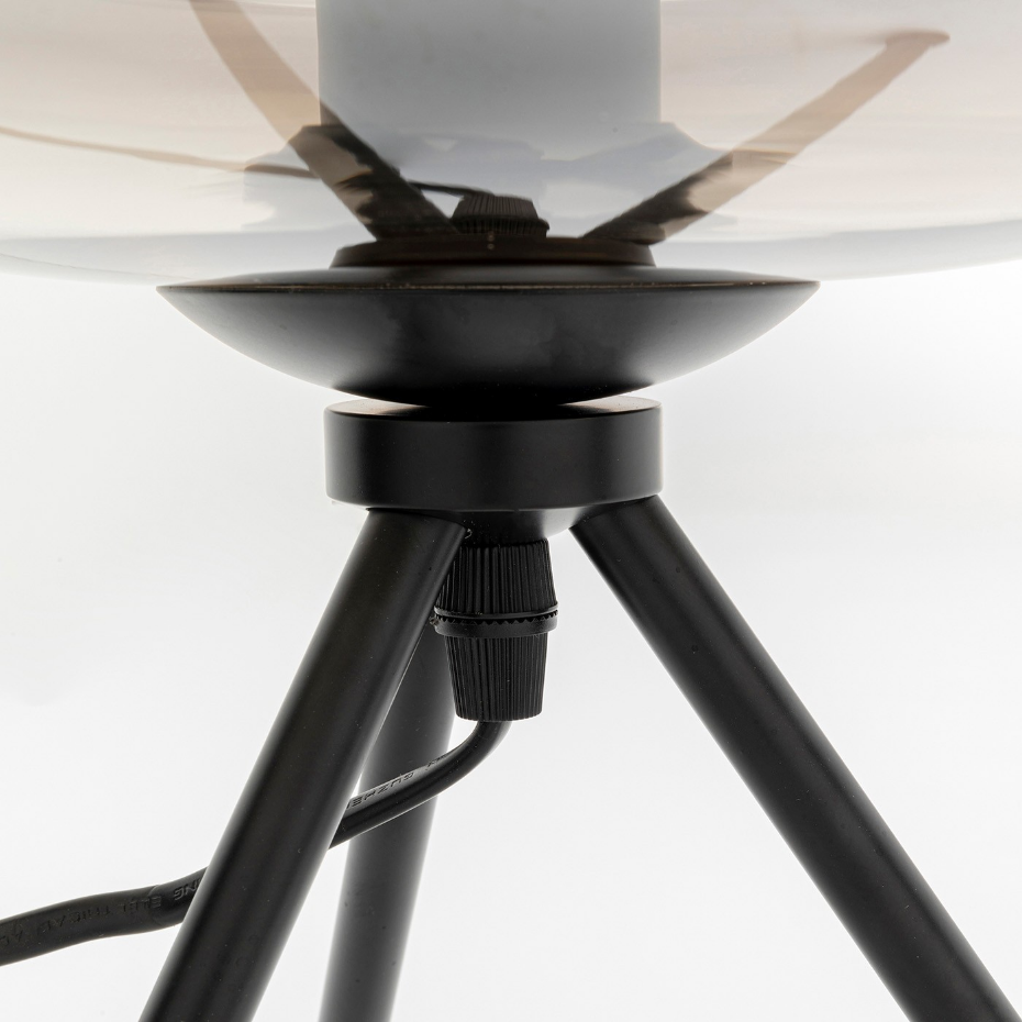 Lampe en verre et acier, SPHERE