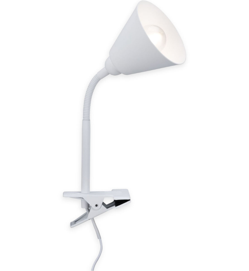 Spot pince flexible vitis métal blanc