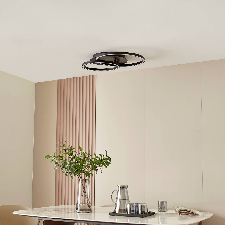 Plafonnier en métal moderneLED, Tjado