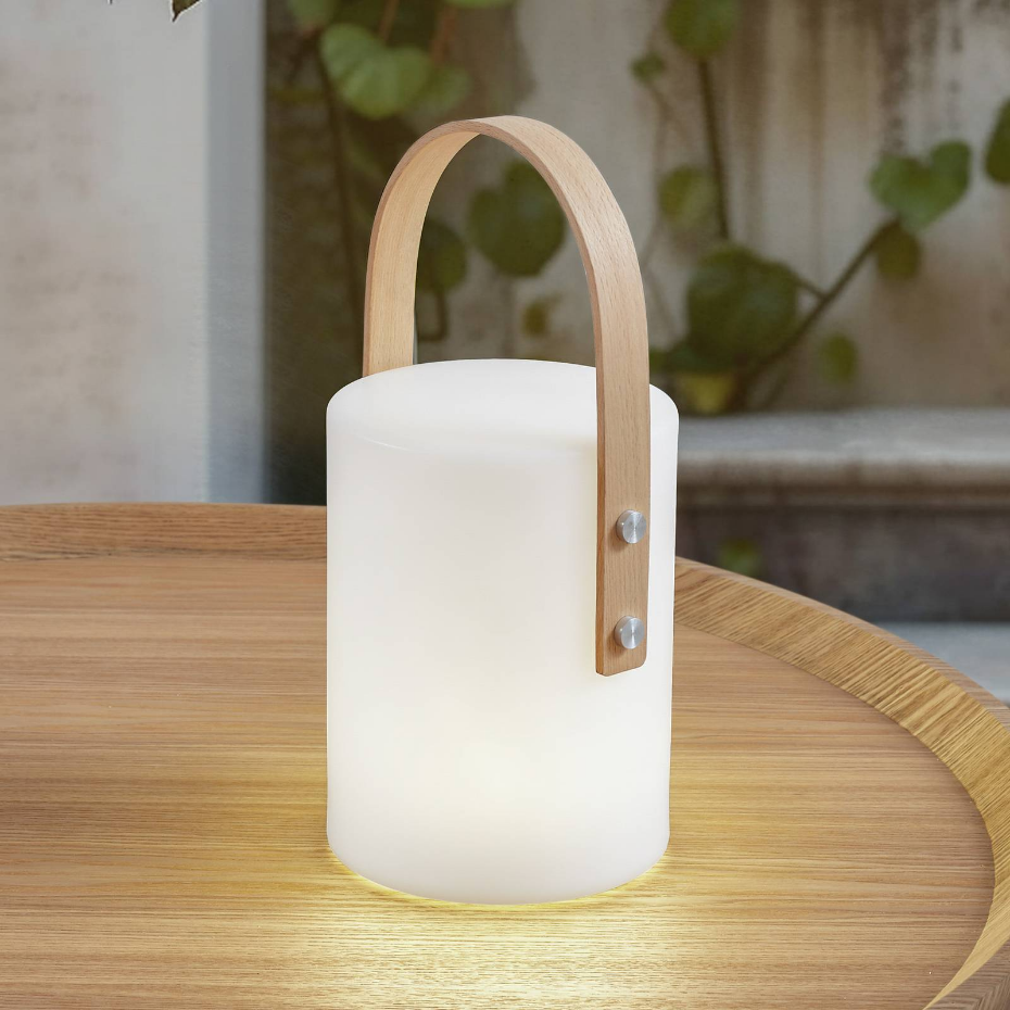 Luminaire de terrasse en bois moderneLED
