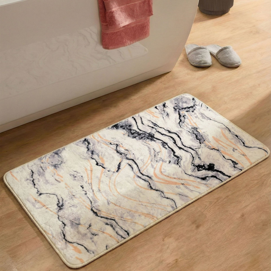 Tapis de bain imprimé doux - Aquata