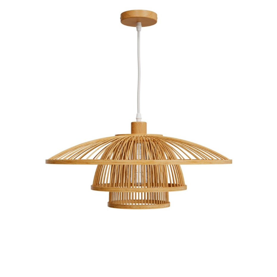 Suspension en bambou et métal D50 cm - MIRABEL