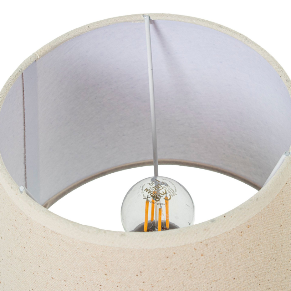 Lampe à poser design en céramique blanche 22x22x38.5cm