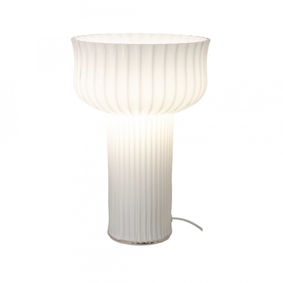Lampe à poser en verre strié, NEMONE