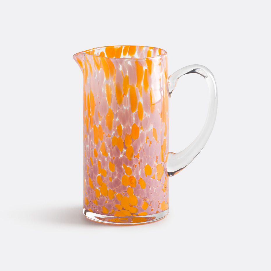 Carafe en verre moucheté, DOTIO