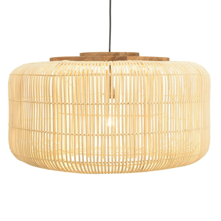 Suspension en rotin ronde 76cm FOLELLI