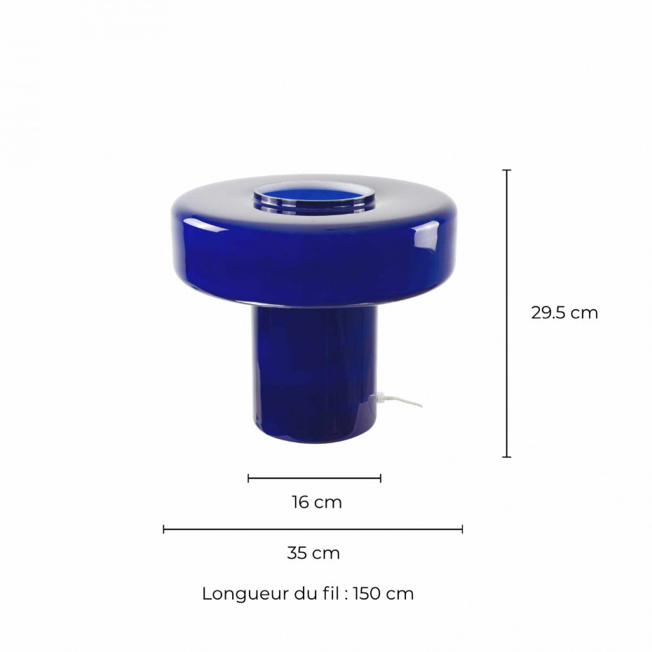 Lampe à poser en verre, FOZA MAXI