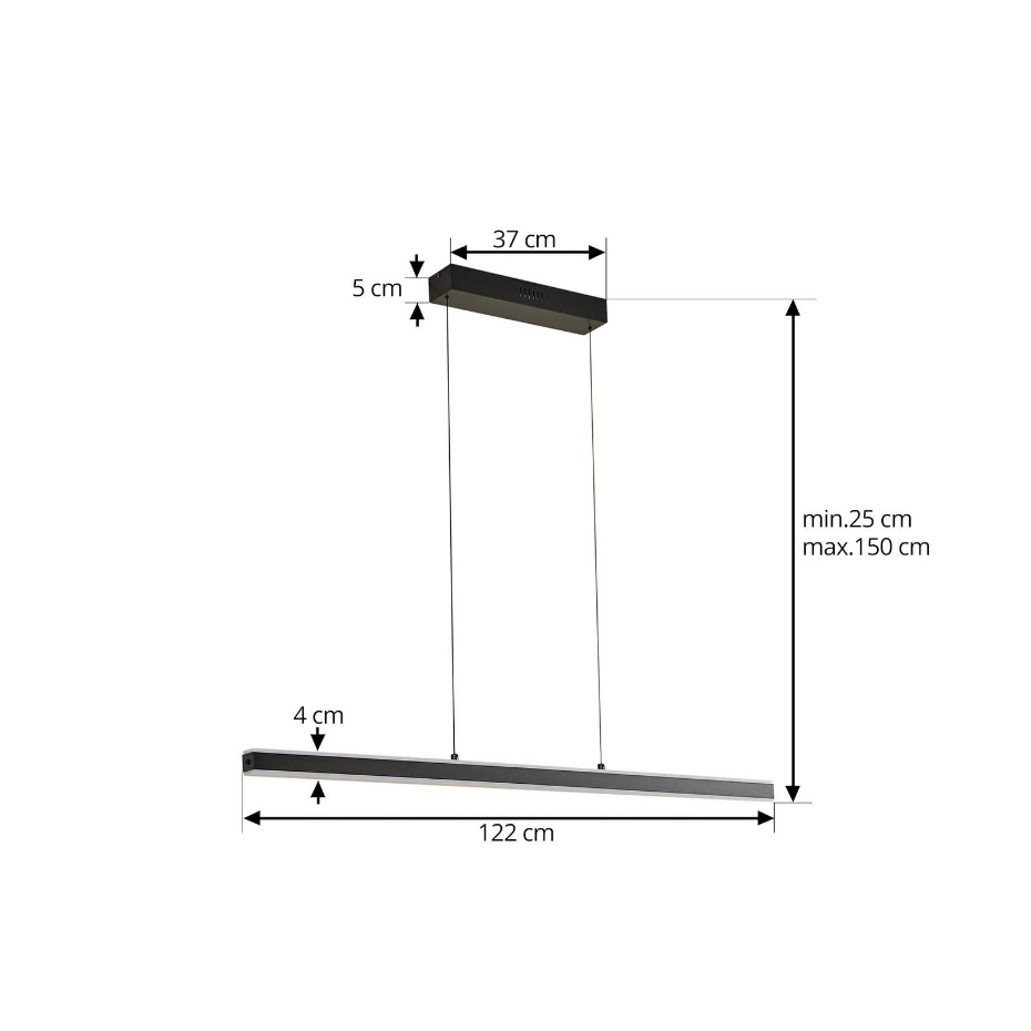 Suspension en aluminium moderneLED, Lucande