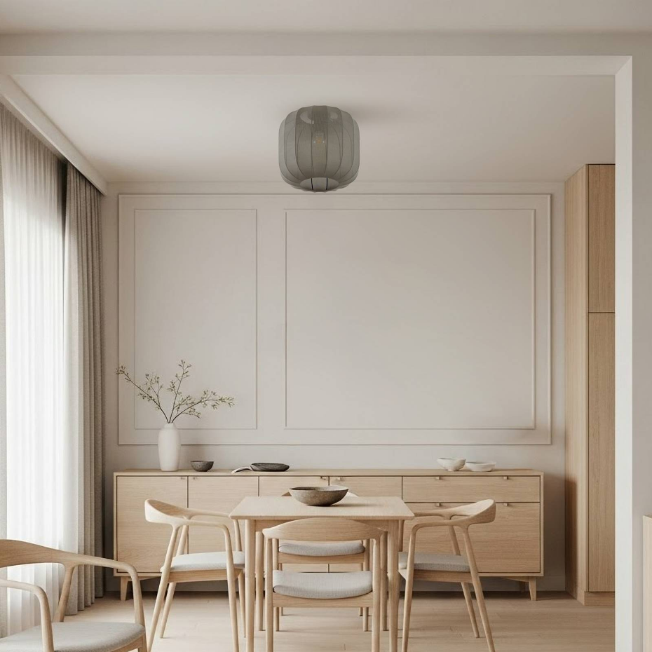 Plafonnier en textile scandinave, Helin