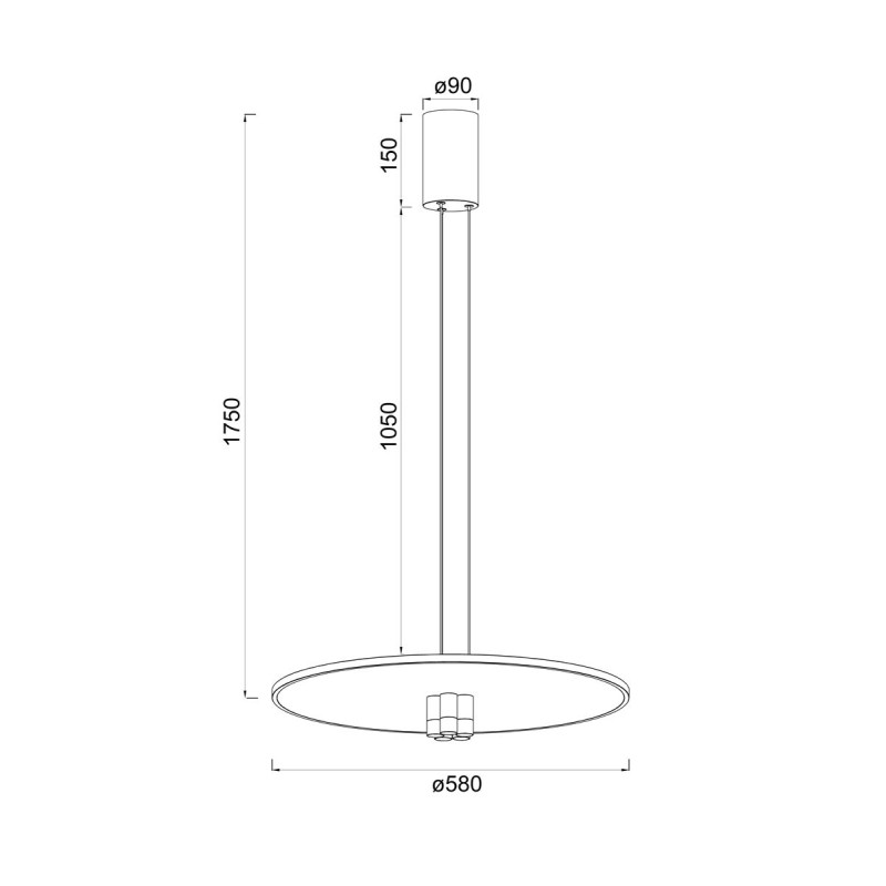 Suspension en métal design, D.58 , NOMADA