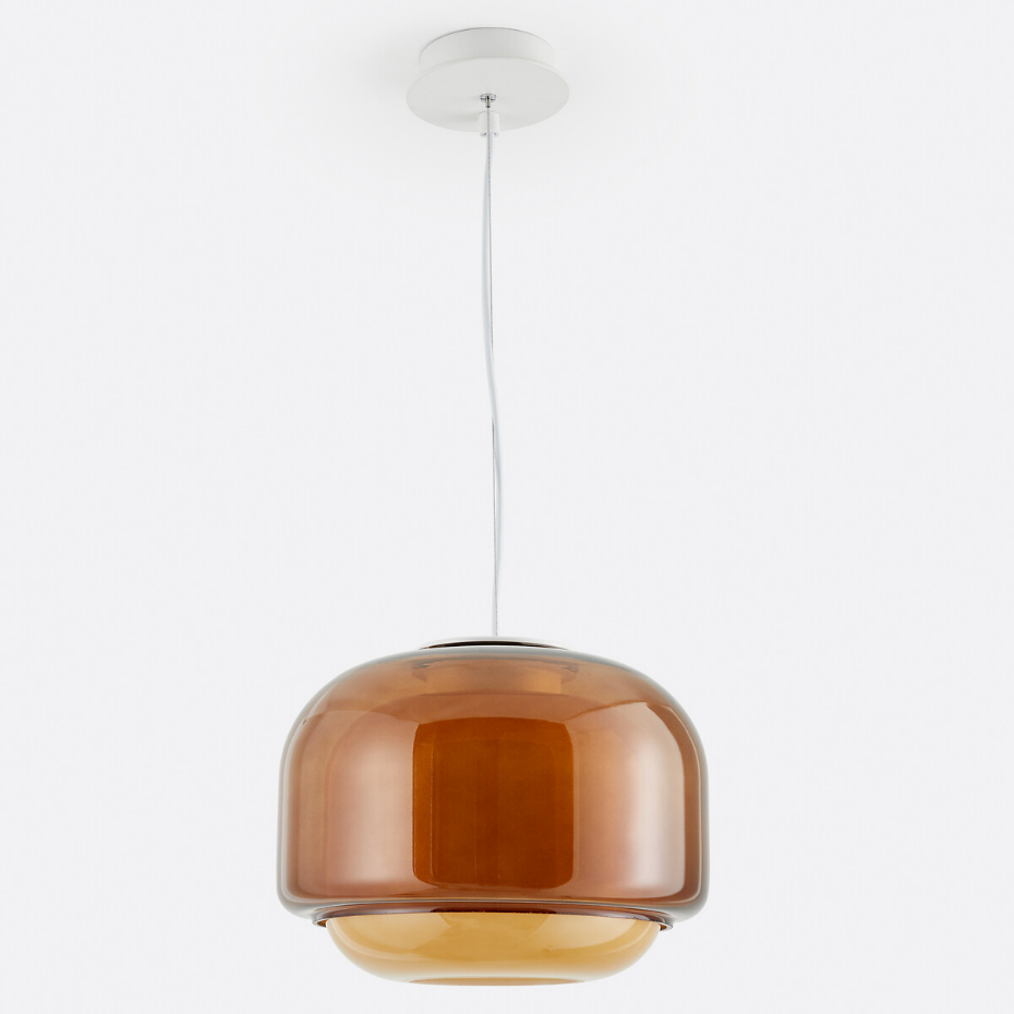Suspension en verre coloré Ø30,5 cm, KINOKO