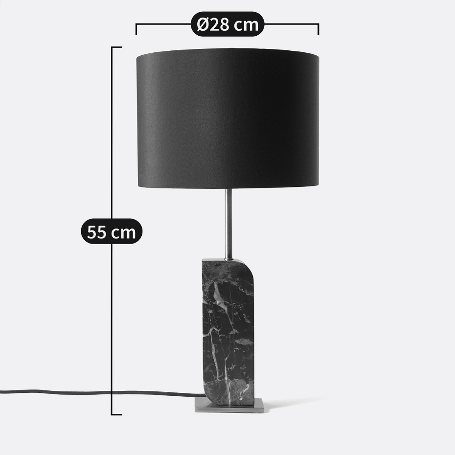 Lampe à poser marbre, Palaz