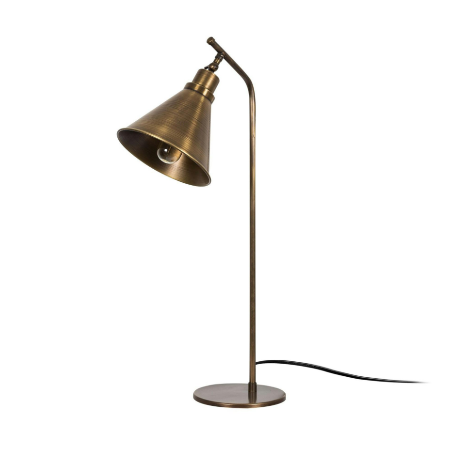 Lampe à poser vintage finition cuivrée, tête orientable SILE
