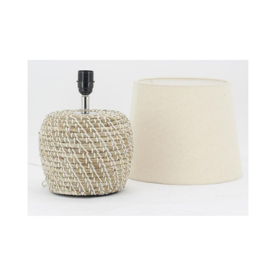 Lampe de chevet en jonc naturel
