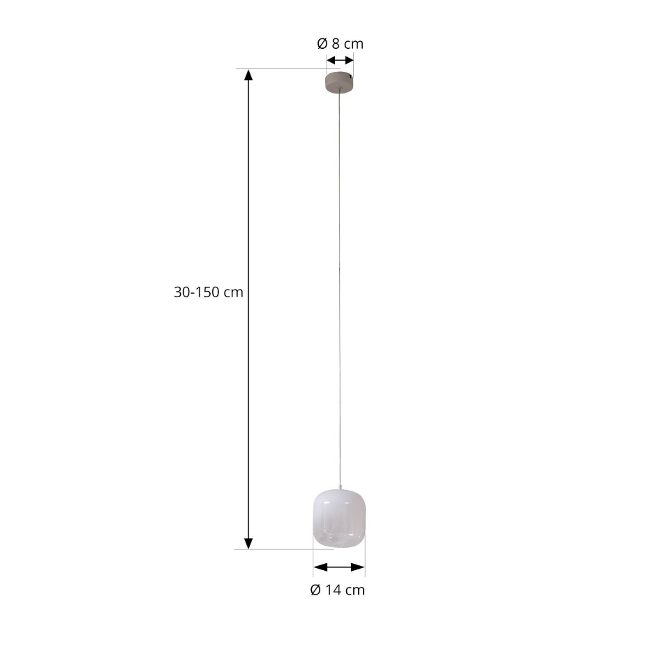 Suspension en verre moderneLED, Avelinra