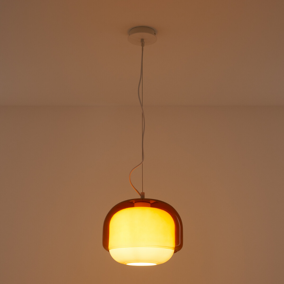 Suspension en verre coloré Ø30,5 cm, KINOKO