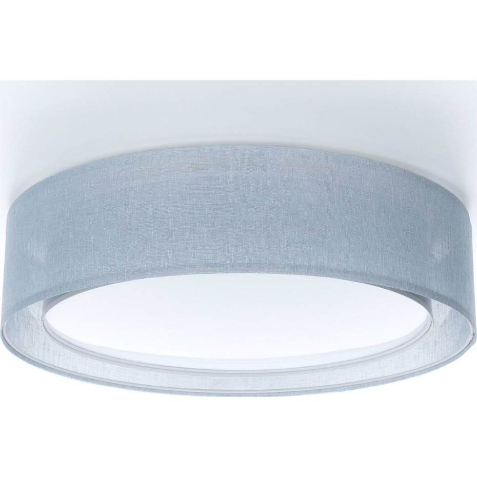 Plafonnier double rond en tissu Puro