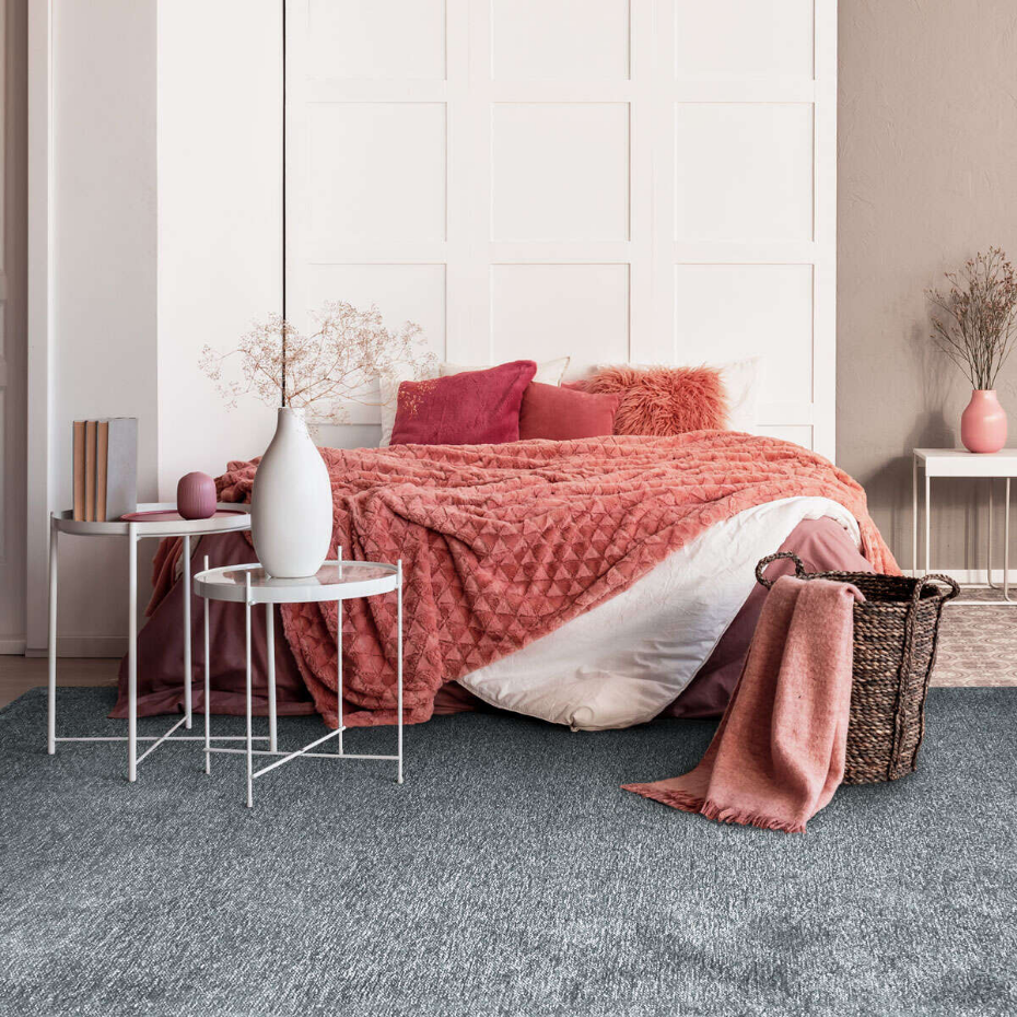 Tapis salon lumineux  rouillé SOLANCE