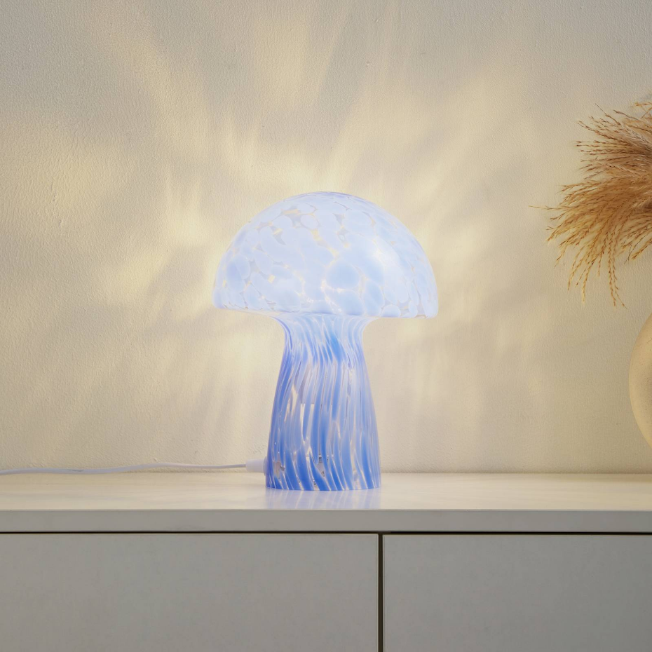 Lampe à poser en verre moderne, Hubi
