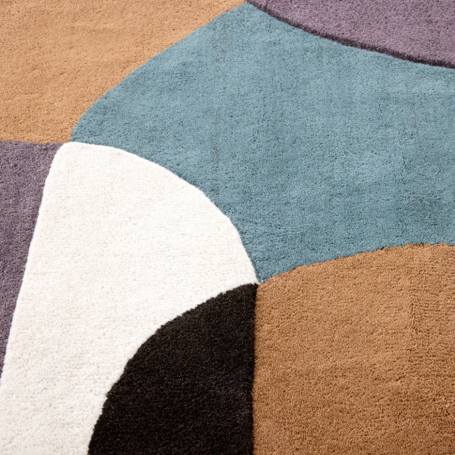Tapis de sol en Laine à motifs graphiques  ANDREÏ