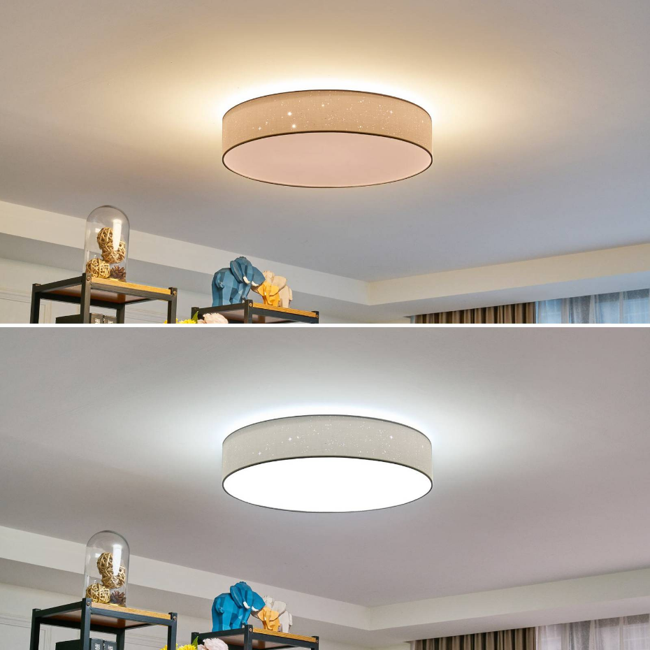 Plafonnier en textile moderneLED, Ellamina