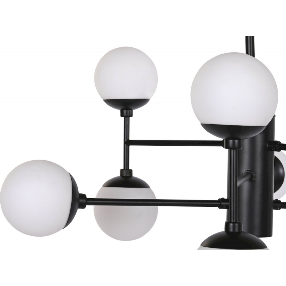 Suspension en métal et verre Moderno
