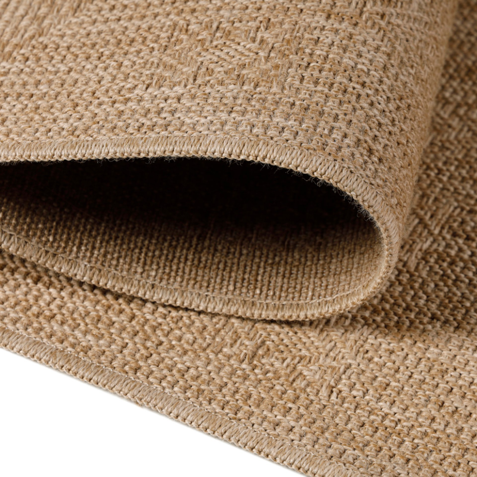 Tapis intérieur extérieur aspect jute uni DHAKA