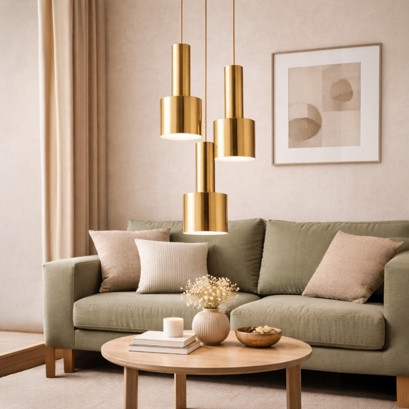 Suspension Design Holly Laiton doré